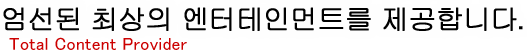 엄선된 최상의 엔터테인먼트를 제공합니다.